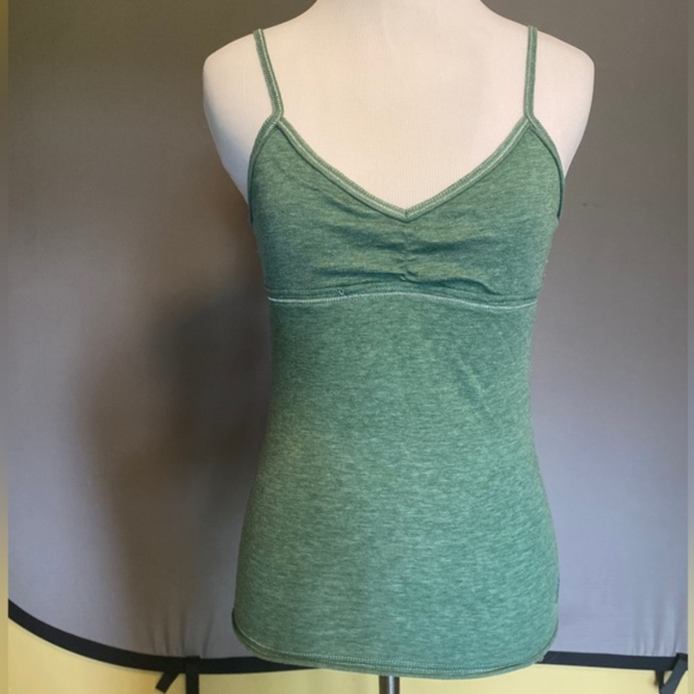 Green Heritage Tank Top with White Stitching Size Small